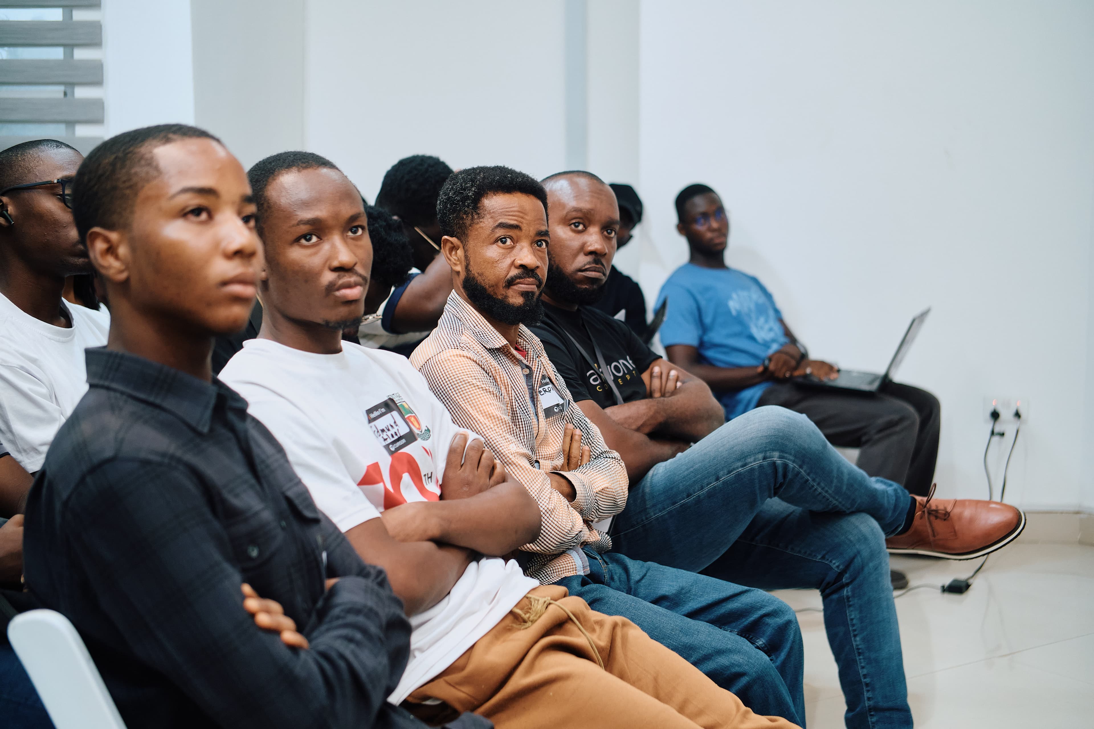 Cursor Build Night Accra — group working session