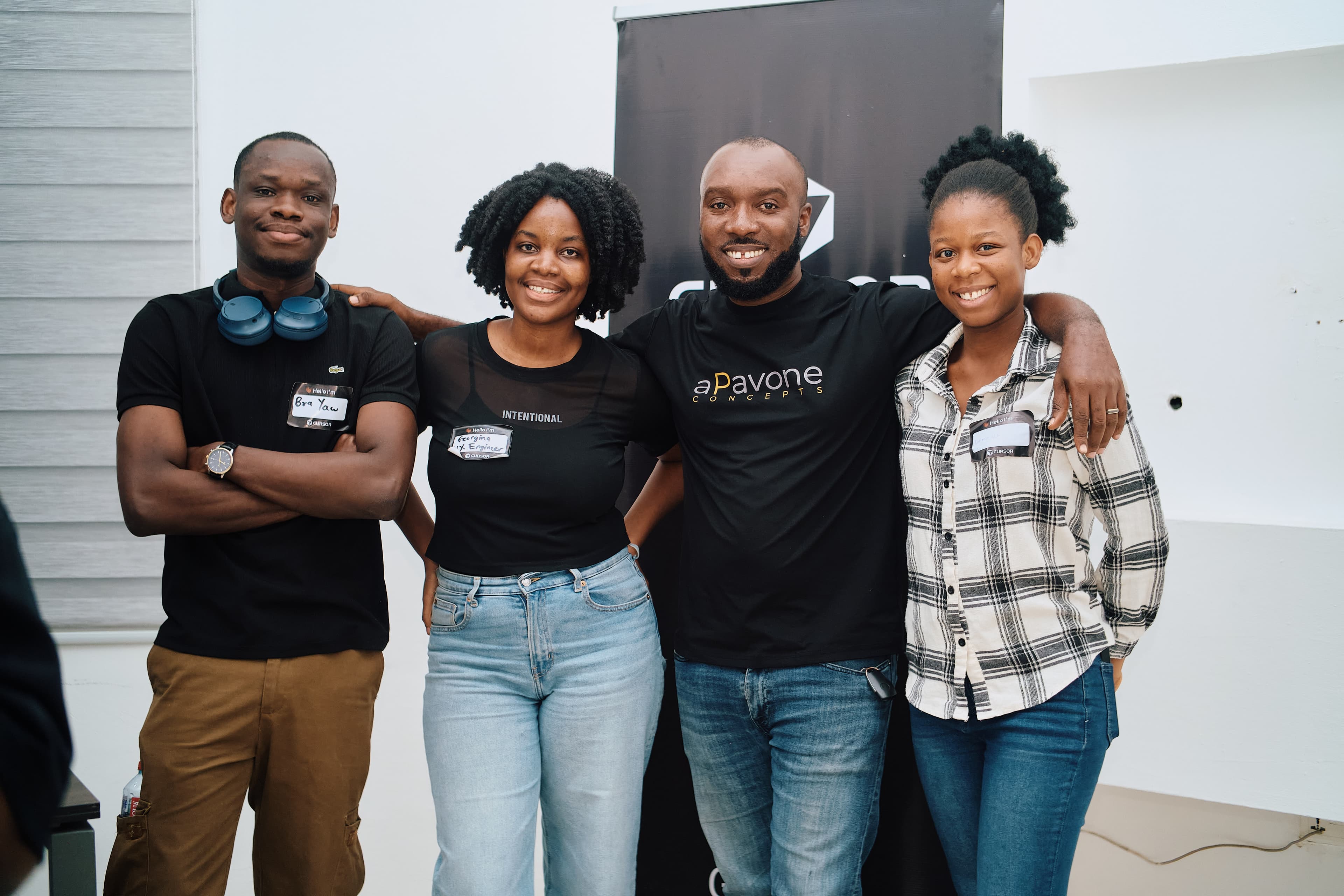 Cursor Build Night Accra — room energy